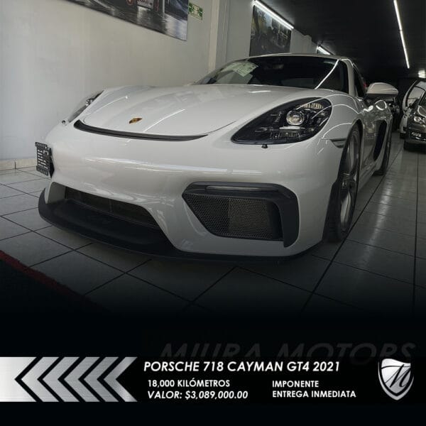 Porsche Cayman 718 GT4 2021 – Exclusividad y Desempeño en su Máxima Expresión