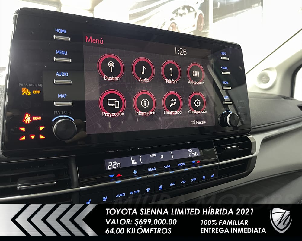 Toyota Sienna Limited Híbrida 2021 - Imagen 19