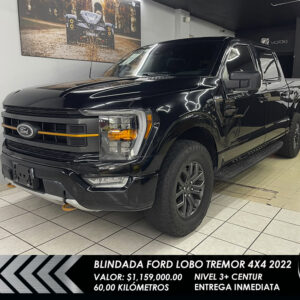 Ford Lobo Tremor 4x4 2022 · Blindaje Nivel 3+ Centur