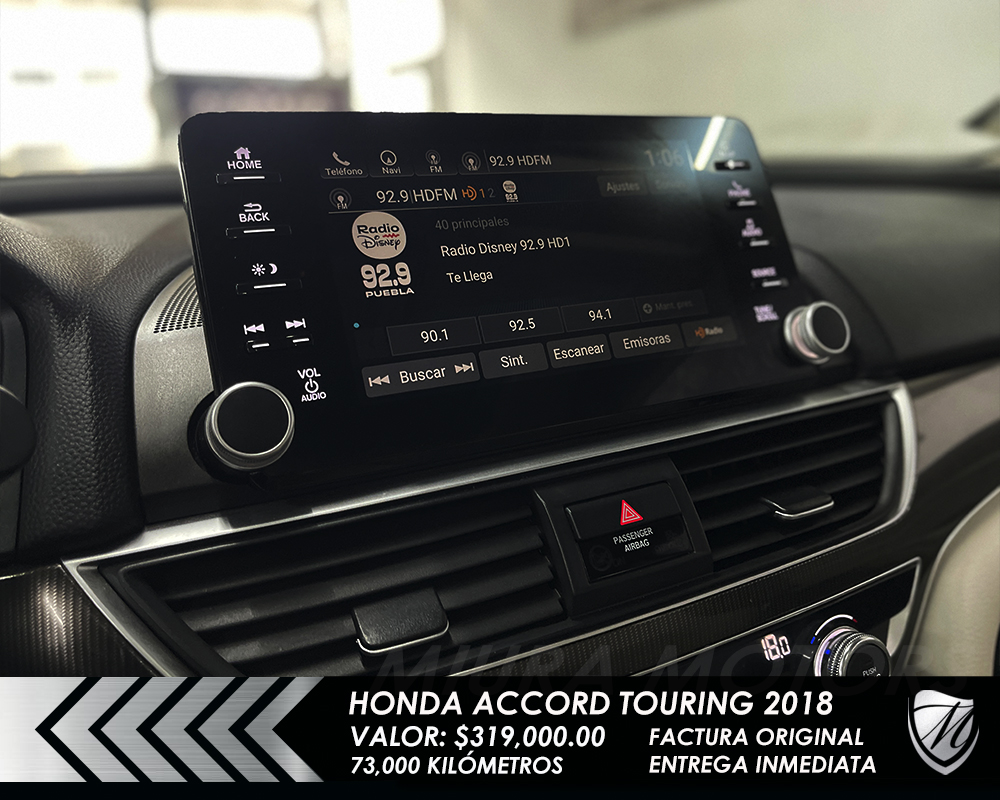 Honda Accord Touring 2.0T 2018 - Imagen 19
