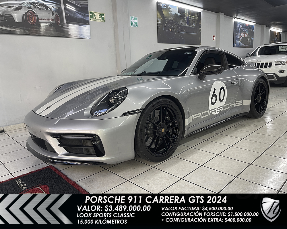 Porsche 911 Carrera GTS 2024 Look Sport Classic RWD Techo Carbono PCCB 14mil km