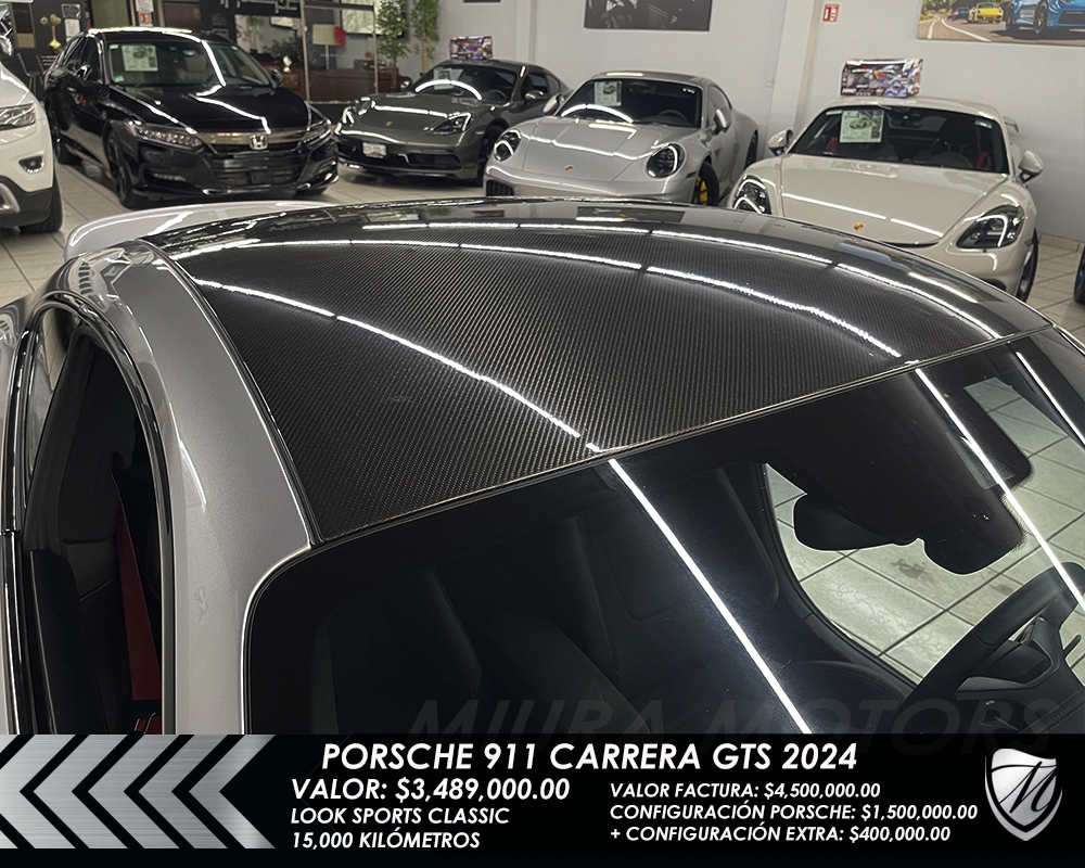 Porsche 911 Carrera GTS 2024 Look Sport Classic RWD Techo Carbono PCCB 14mil km - Imagen 13